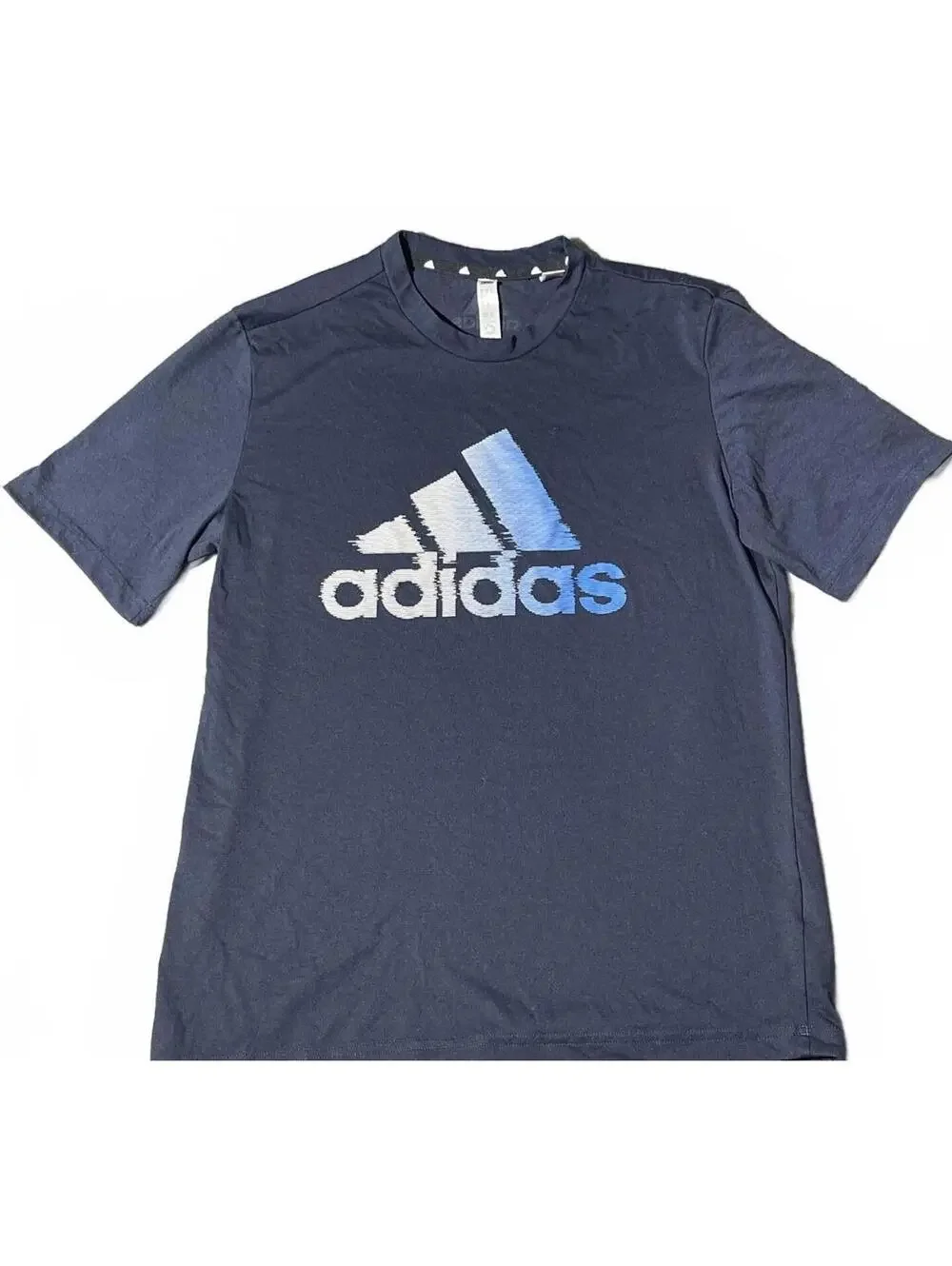 Adidas Men's Graphic Aeroready Performance T-Shirt - Size Small - Navy Blue